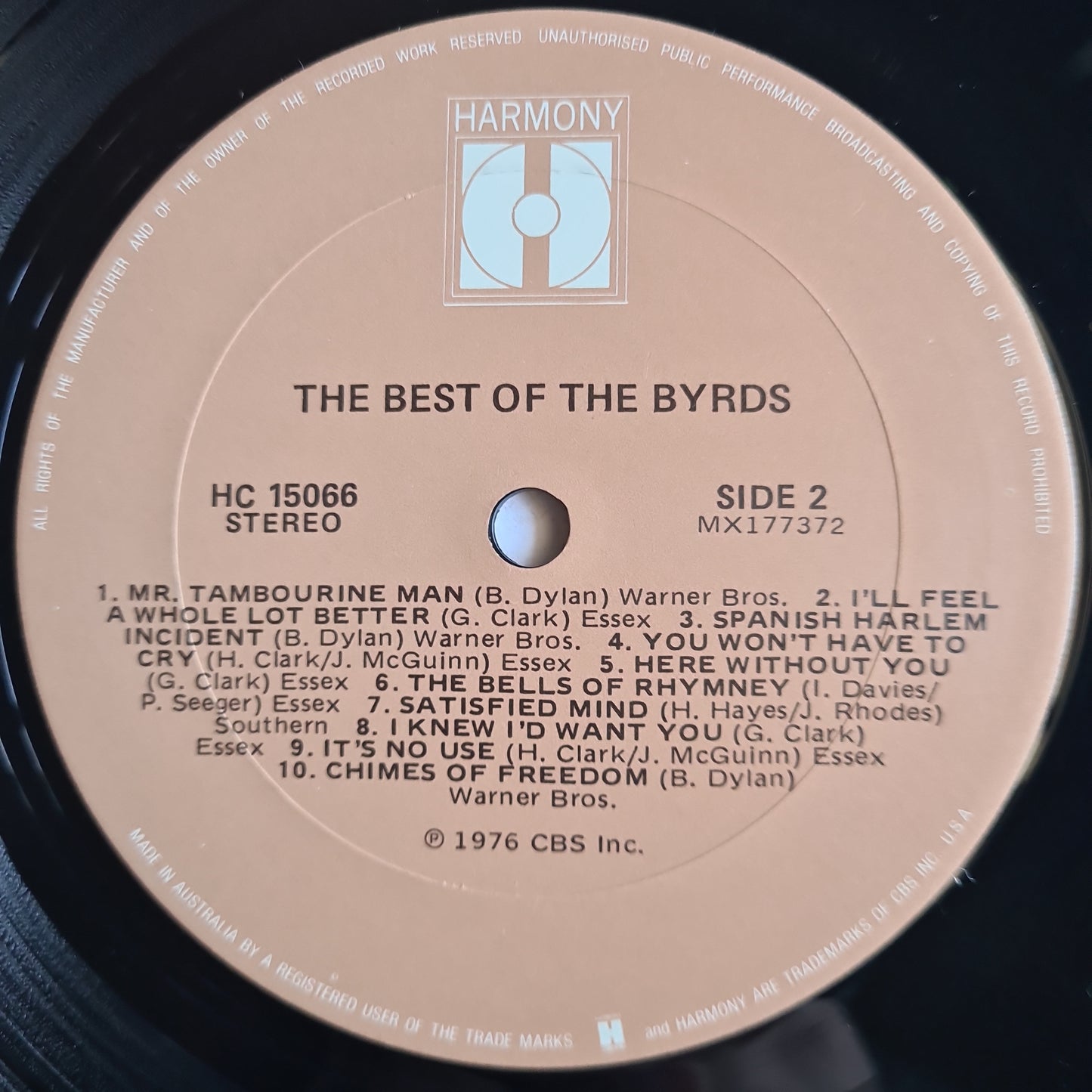 The Byrds – The Best Of The Byrds- 1976 - Vinyl Record