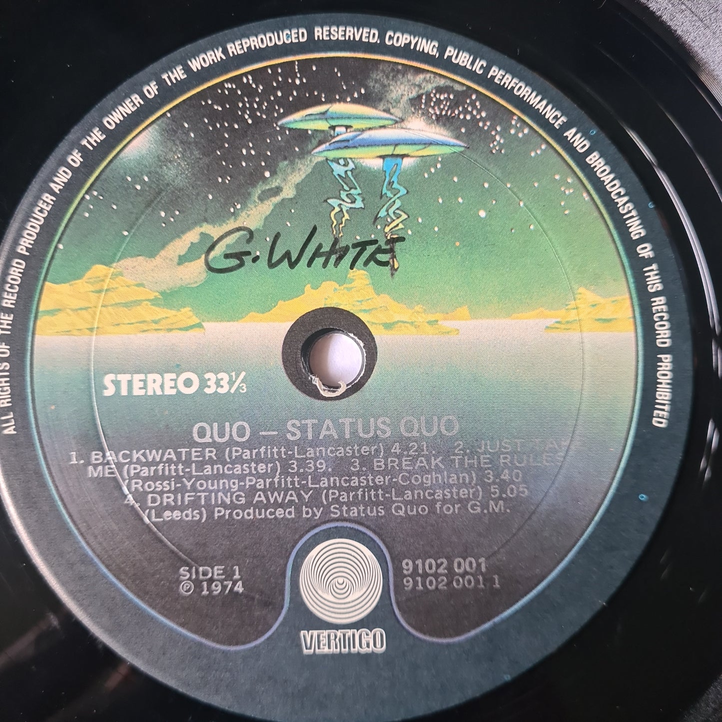 Status Quo – Quo - 1974 - Vinyl Record