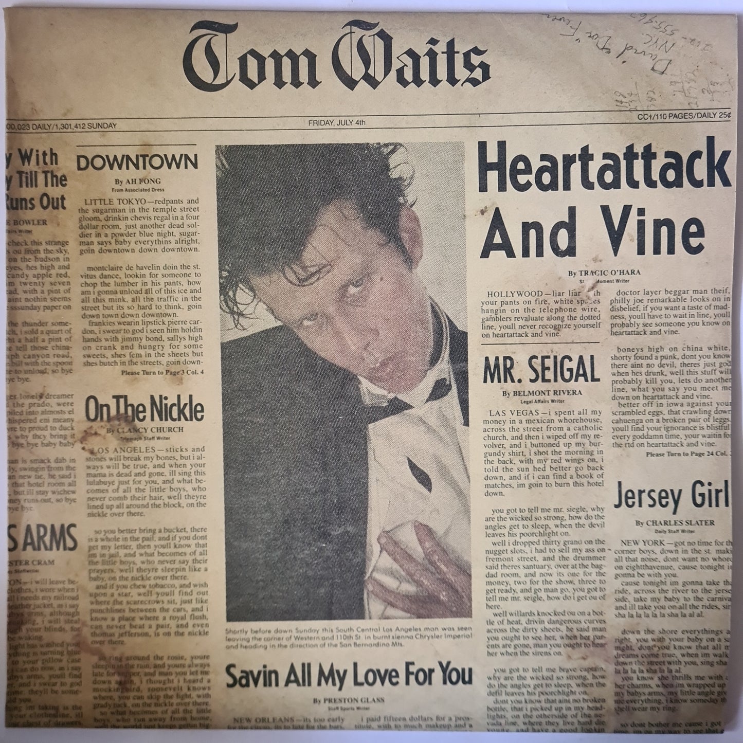 Tom Waits – Heartattack & Vine - 1980 - Vinyl Record