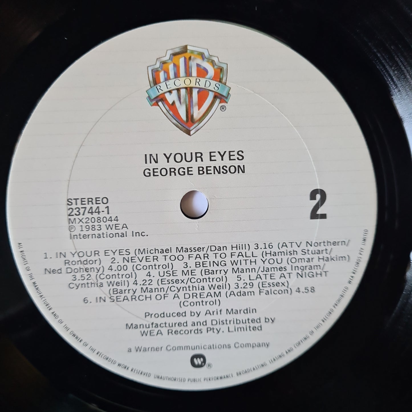 George Benson – In Your Eyes - 1983 - Vinyl Record