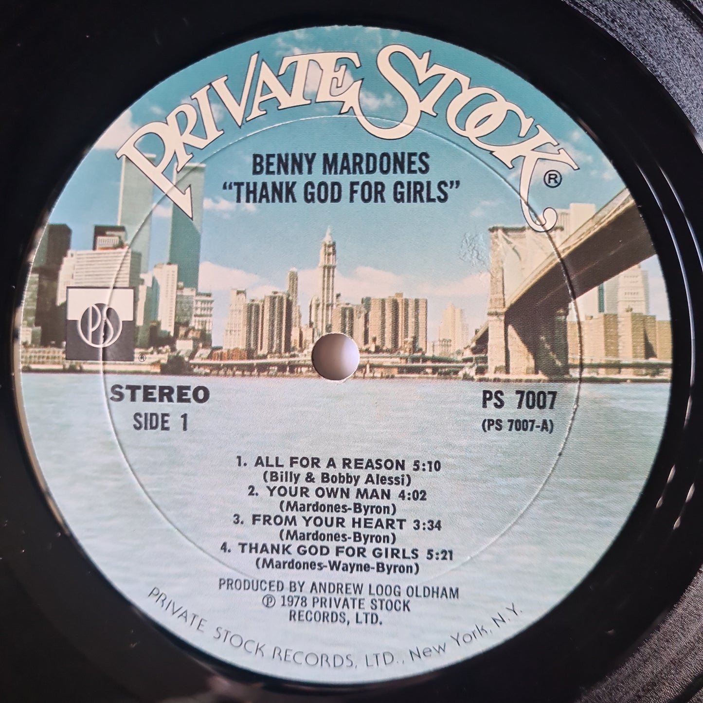 Benny Mardones – Thank God For Girls - 1978 - Vinyl Record