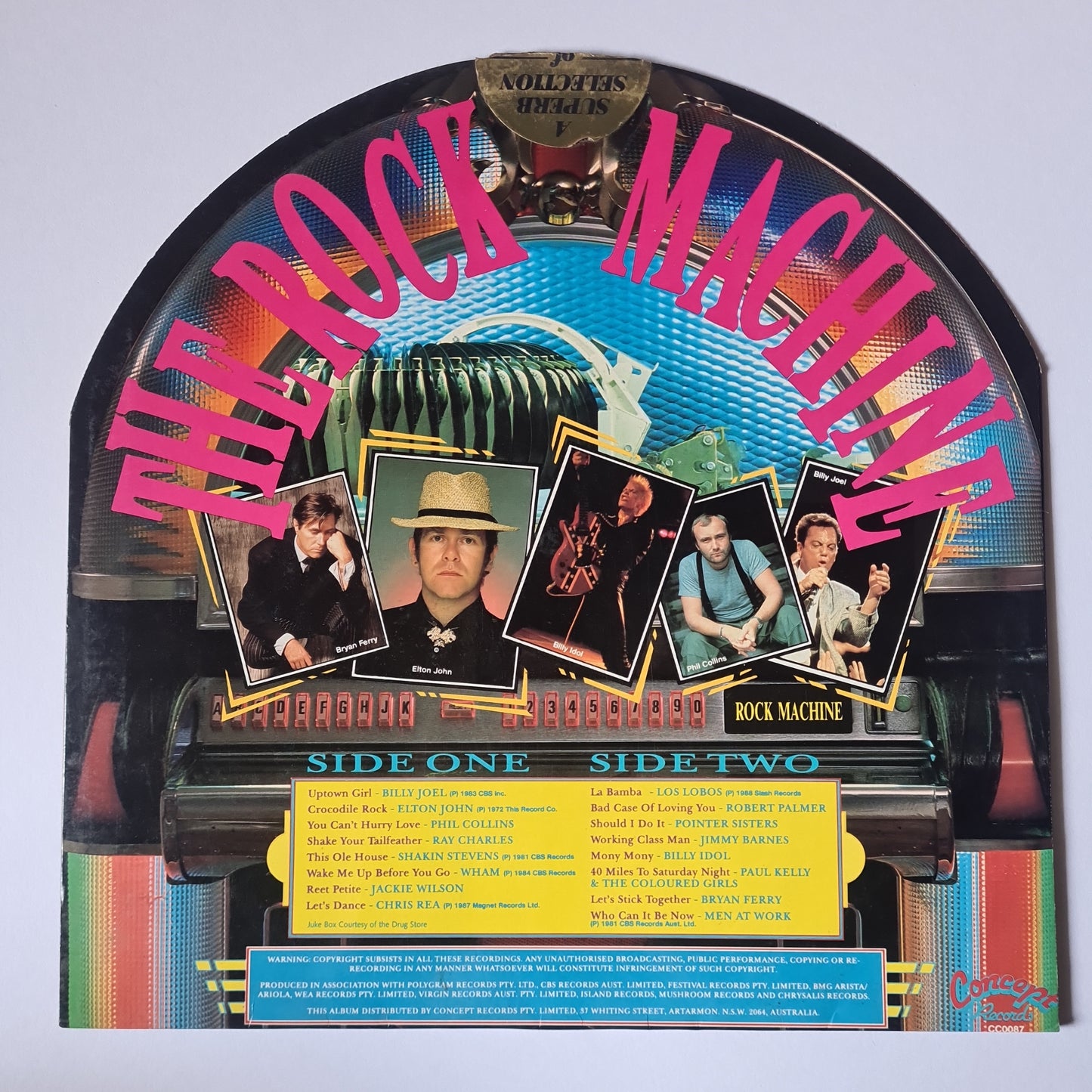 Various Artists/Hits album - The Rock Machine Jumpin' Juke Box Hits - 1988 - Vinyl Record
