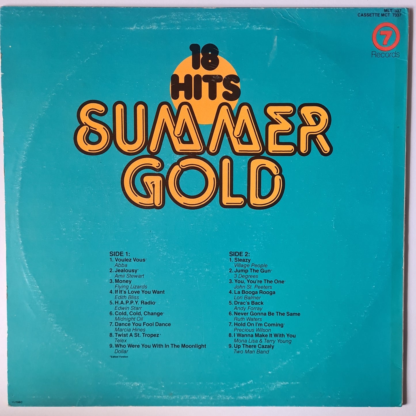 Various Artists/Hits album - 18 Hits Summer Gold  - 1979 - Vinyl Record