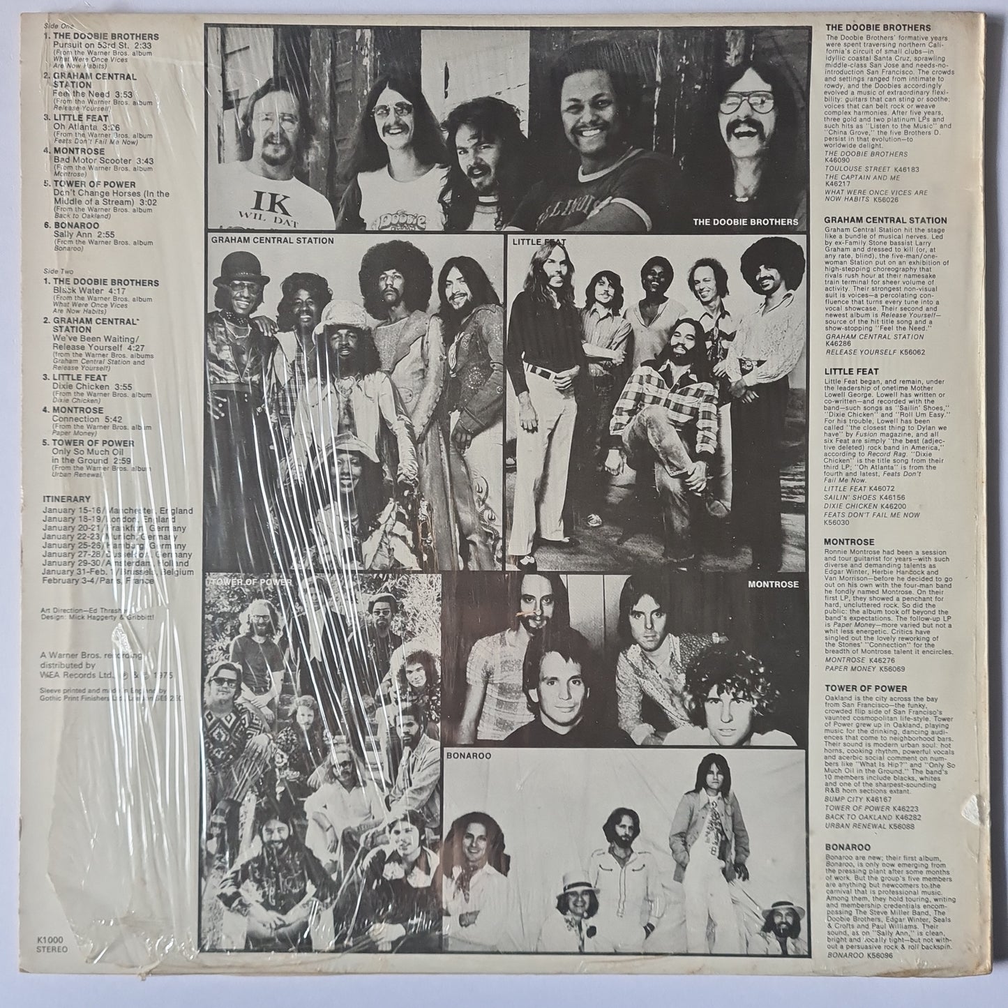 Various Artists/Hits album - The Warner Bros. Music Show - 1975 - Vinyl Record