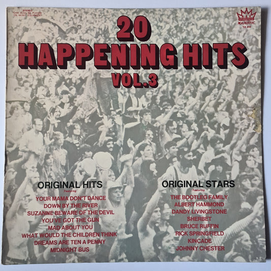 Various Artists/Hits album -20 Happening Hits Vol. 3 - 1973 - Vinyl Record