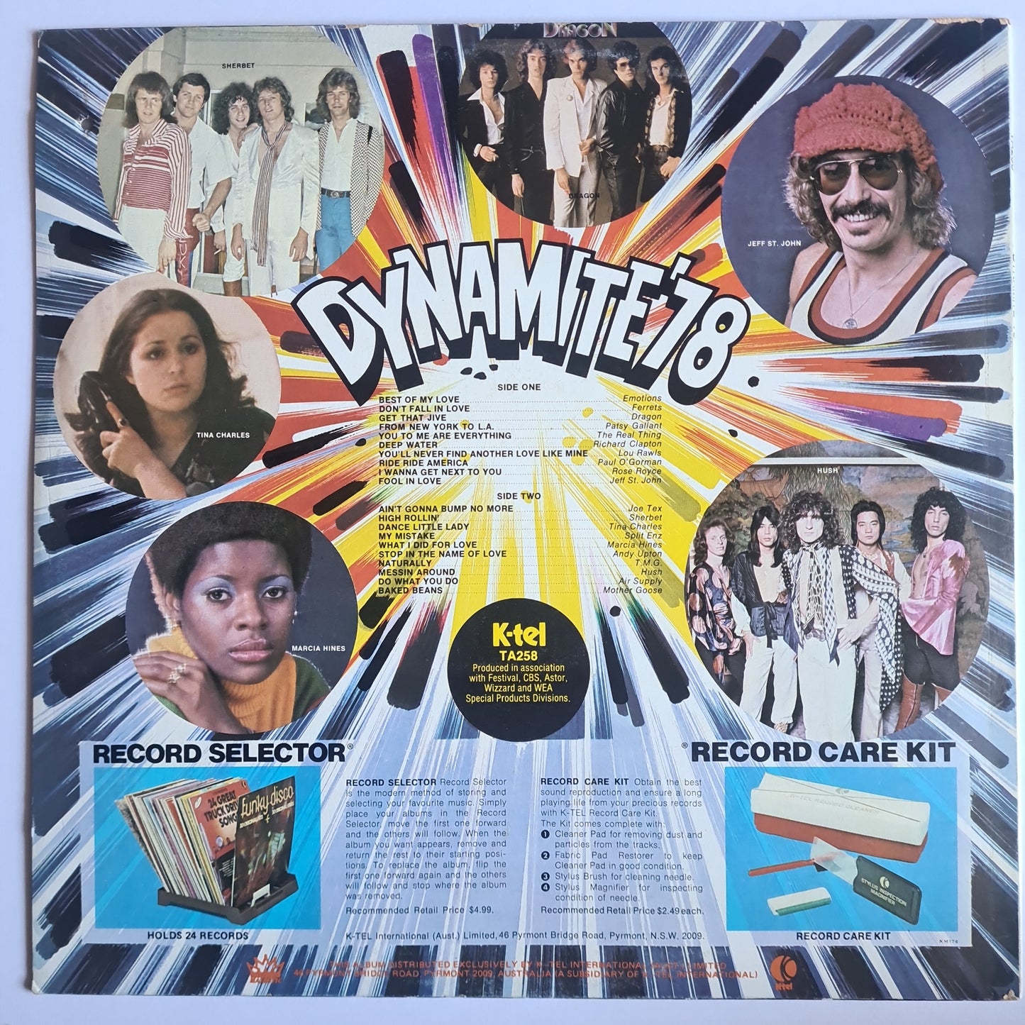Various Artists/Hits album - Dynamite 78 - 1978 - Vinyl Record