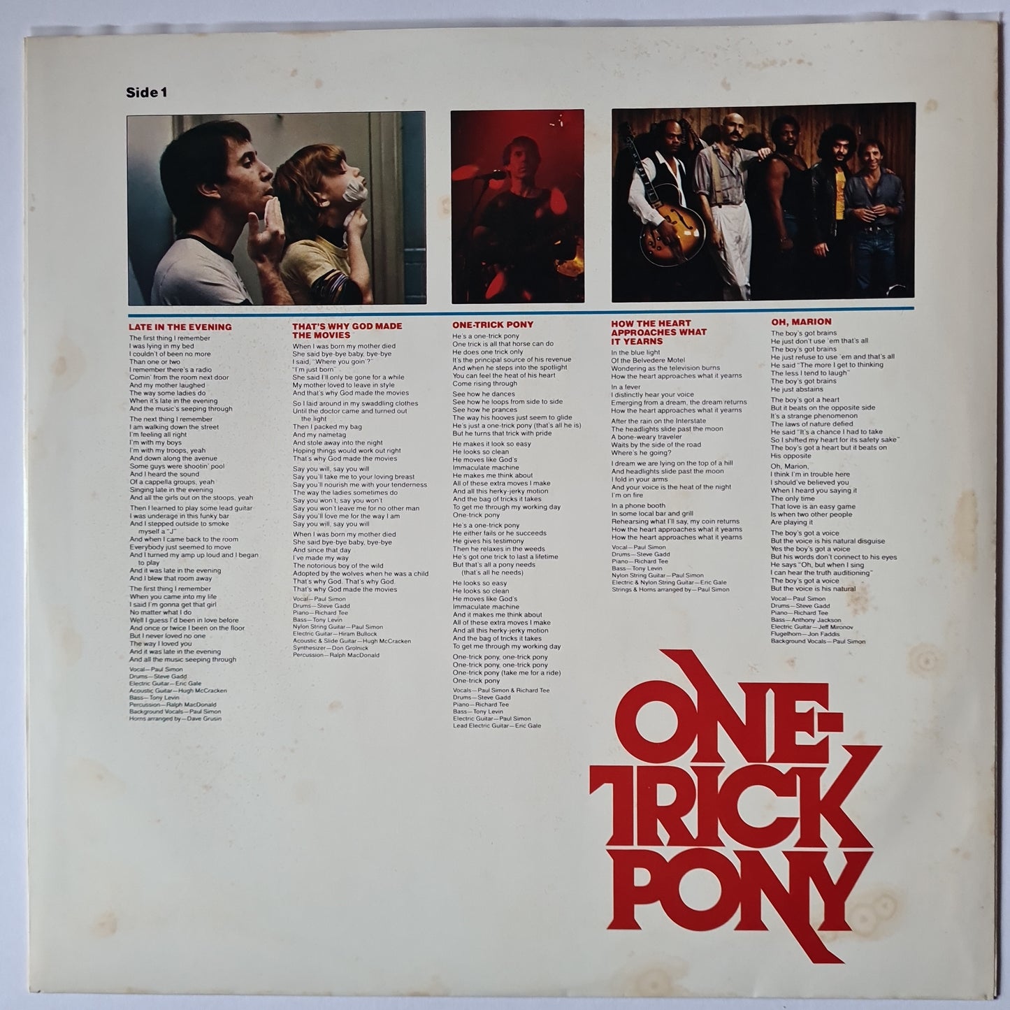 Paul Simon – One Trick Pony - 1980 - Vinyl Record