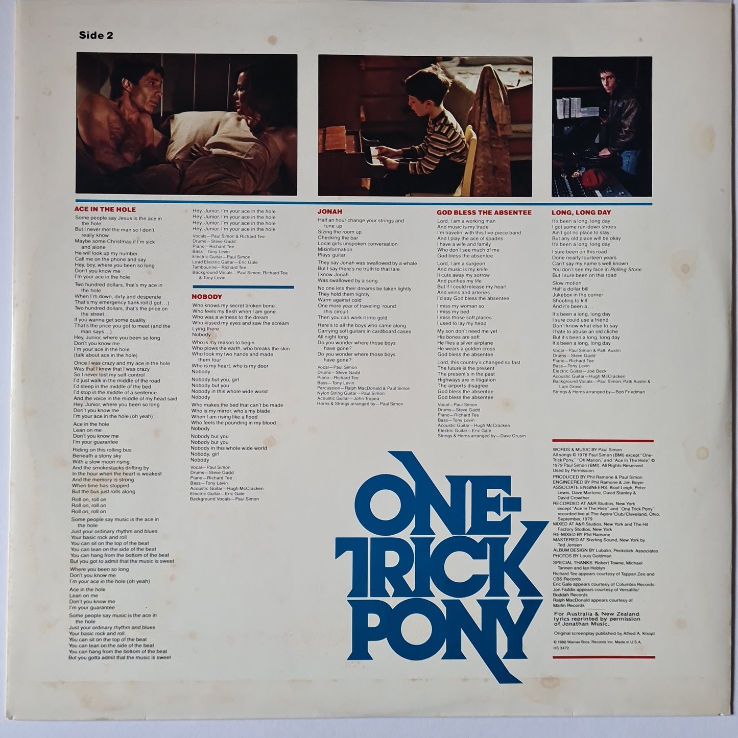 Paul Simon – One Trick Pony - 1980 - Vinyl Record