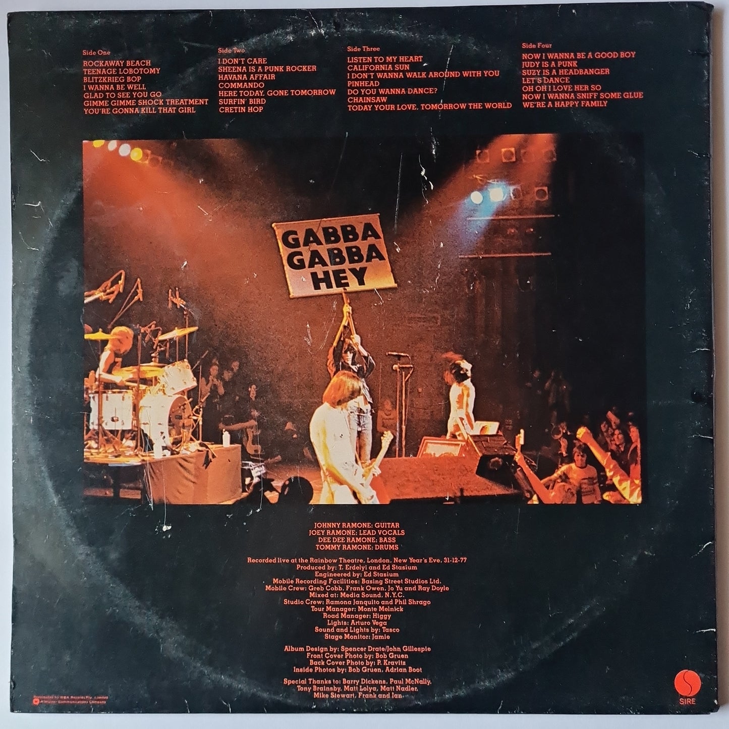 Ramones – It's Alive - 1979 (2LP Gatefold)