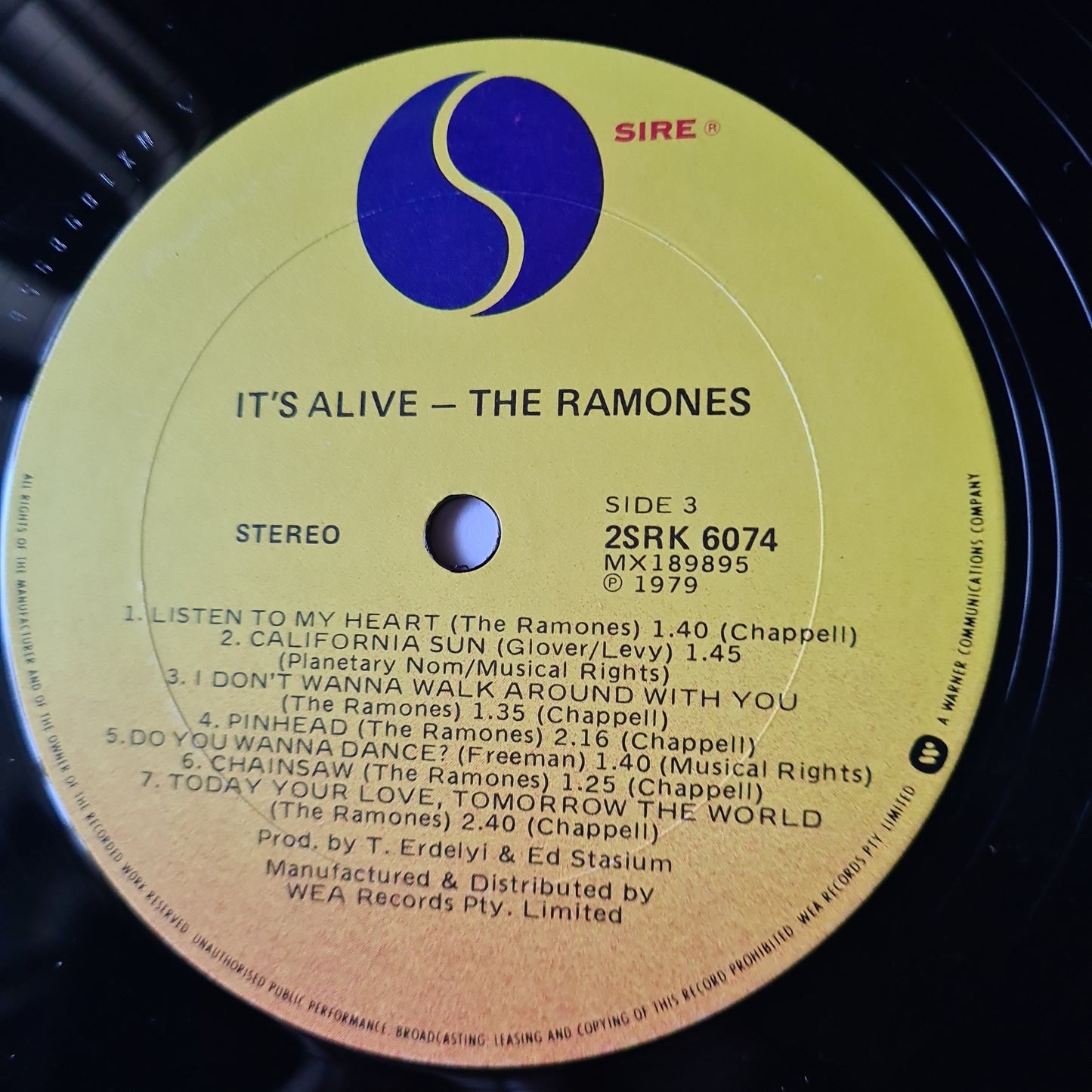 Ramones – It's Alive - 1979 (2LP Gatefold)