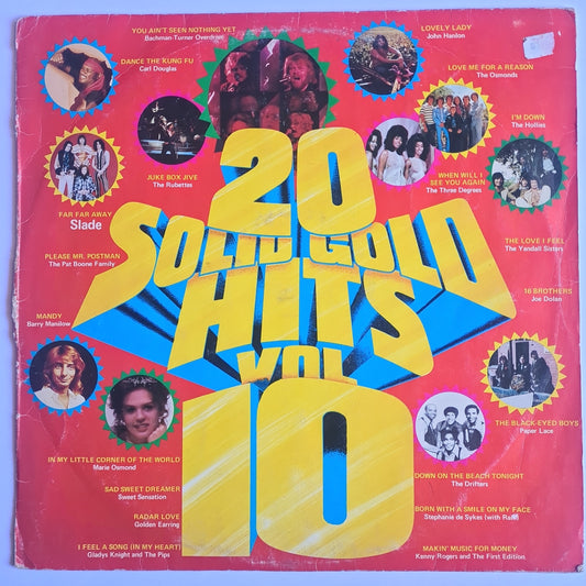 Various Artists/Hits album - 20 Solid Gold Hits Vol. 10 - 1975 - Vinyl Record