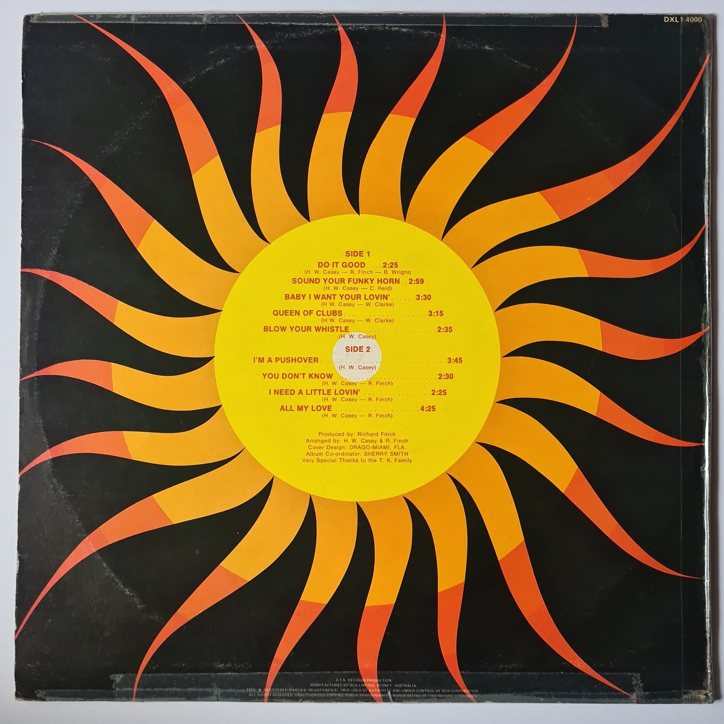 KC & The Sunshine Band – Do It Good - 1974 - Vinyl Record