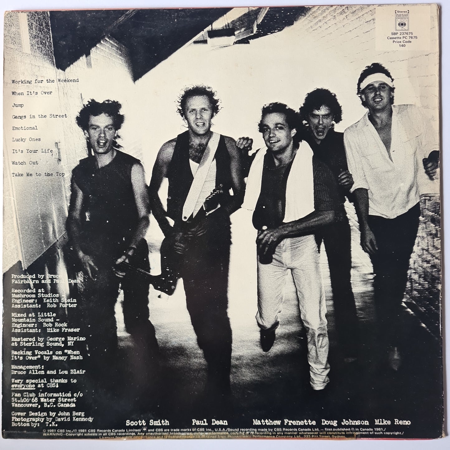 Loverboy – Get Lucky - 1981 - Vinyl Record