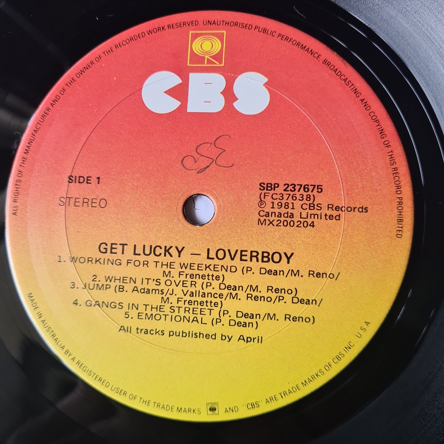Loverboy – Get Lucky - 1981 - Vinyl Record