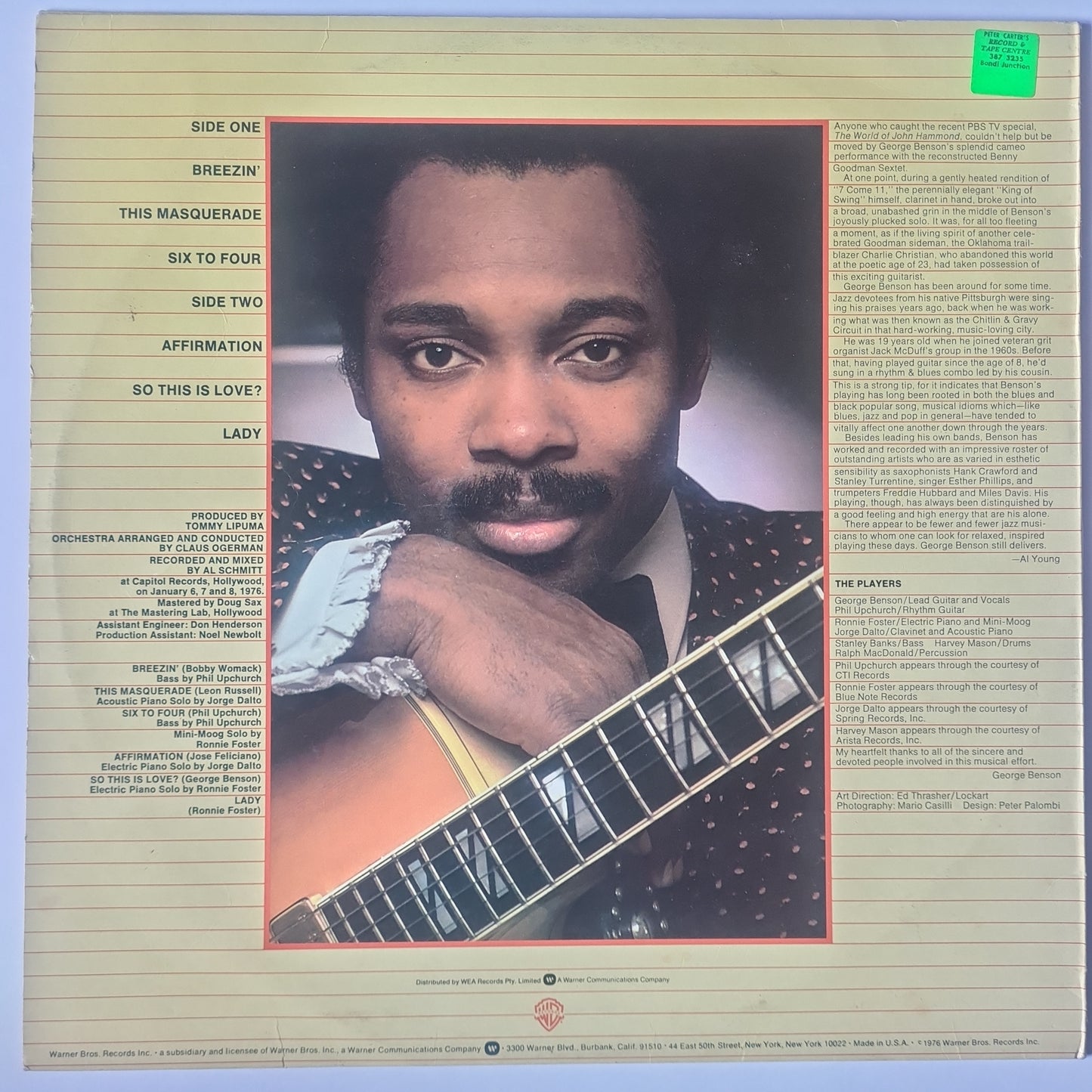 George Benson – Breezin' - 1976 - Vinyl Record