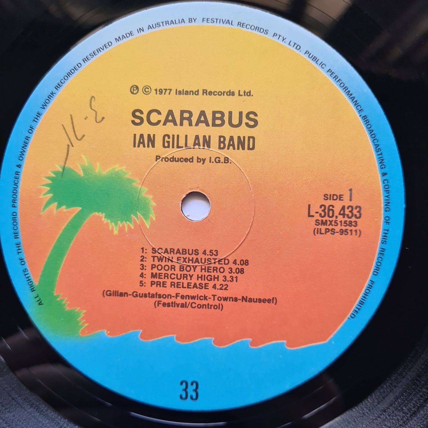 Ian Gillan Band – Scarabus - 1977 - Vinyl Record