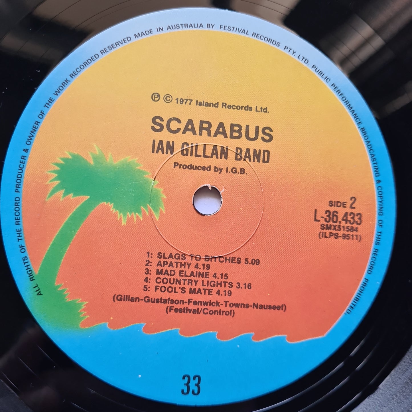 Ian Gillan Band – Scarabus - 1977 - Vinyl Record