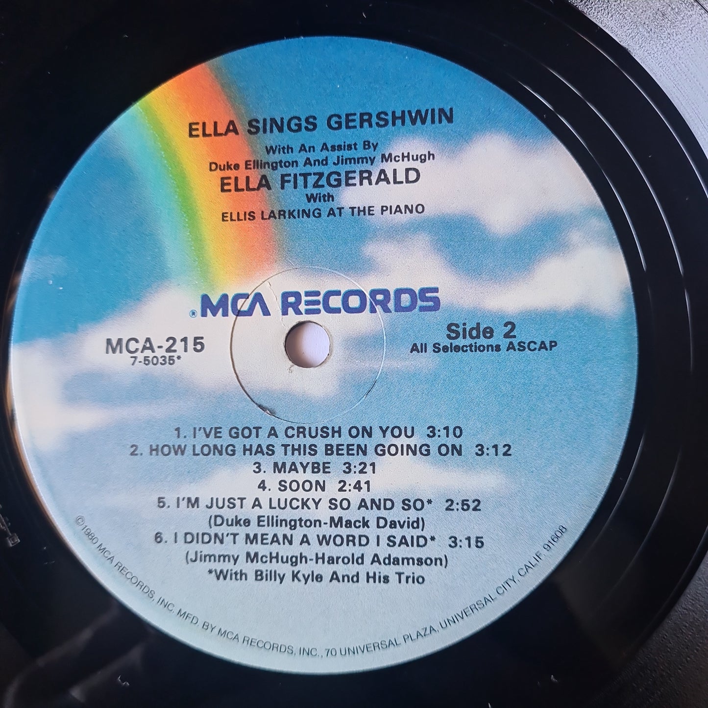Ella Fitzgerald – Ella Sings Gershwin - - Vinyl Record