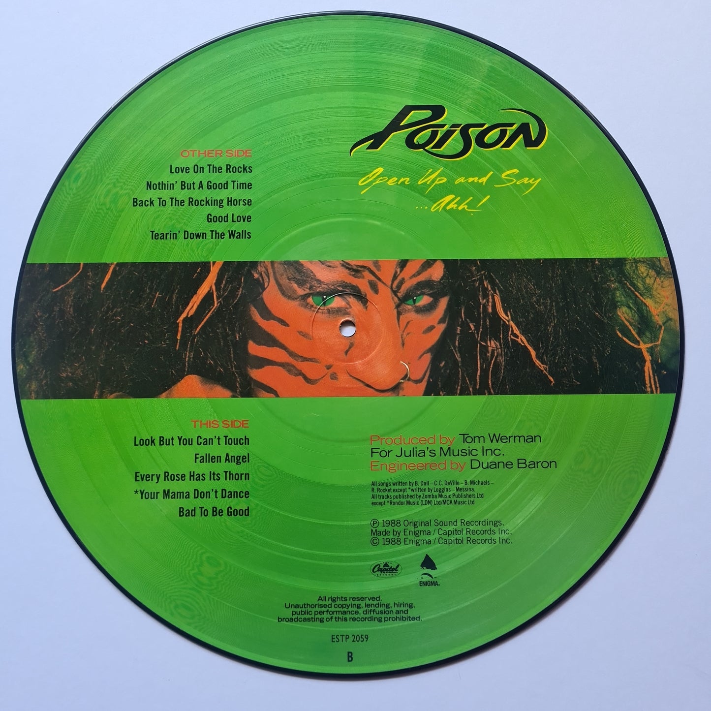 Poison – Open Up & Say... Ahh! - 1988 (Limited Edition Picture Disc)