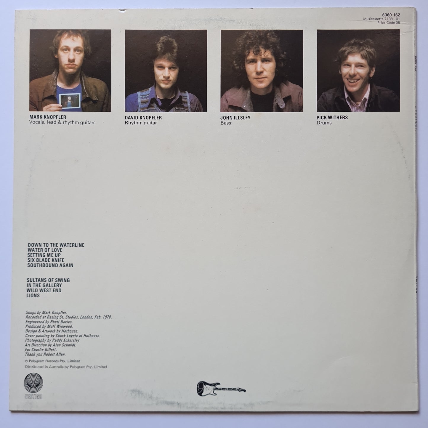 Dire Straits – Dire Straits - 1978 - Vinyl Record