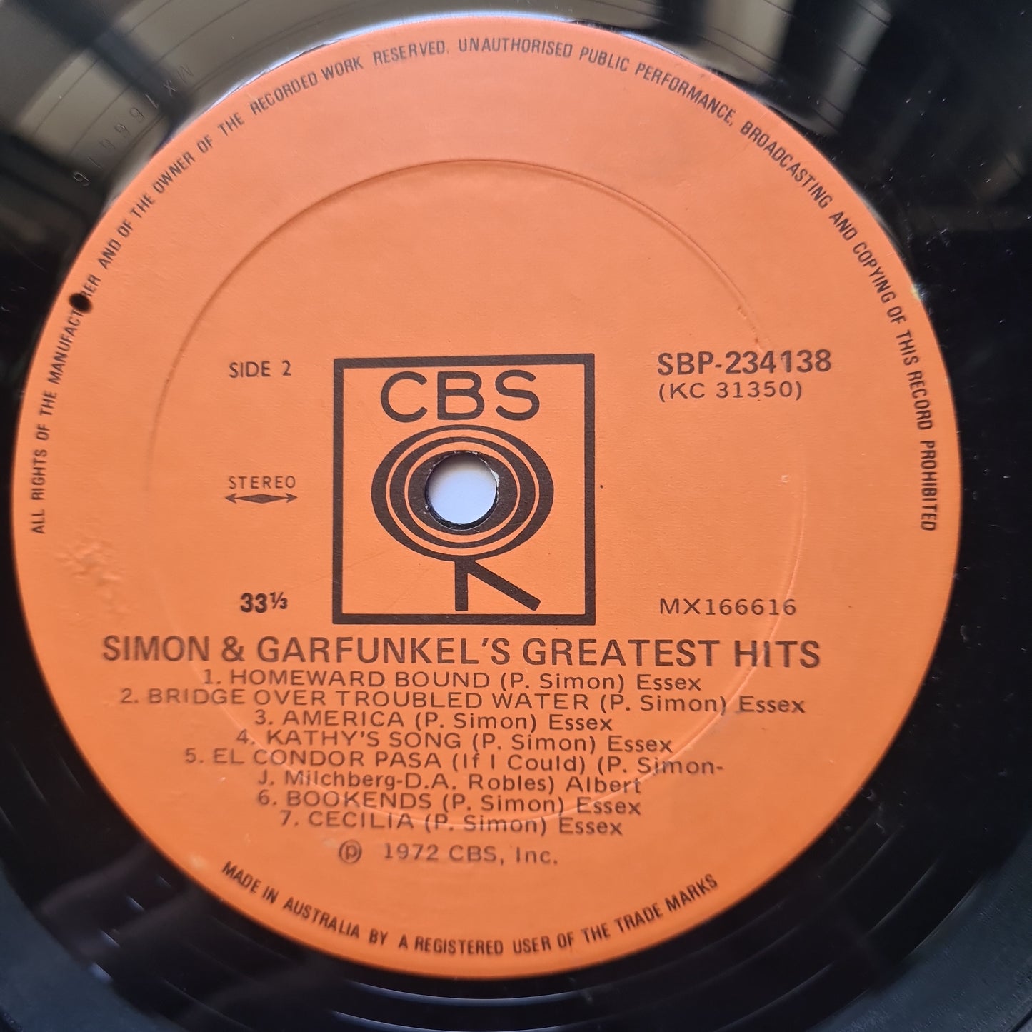 Simon & Garfunkel – Simon & Garfunkel's Greatest Hits - 1972 - Vinyl Record