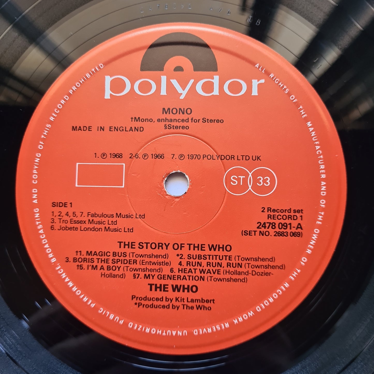 The Who – The Story Of The Who: Greatest Hits- 1976 (Gatefold 2LP) - Vinyl Record