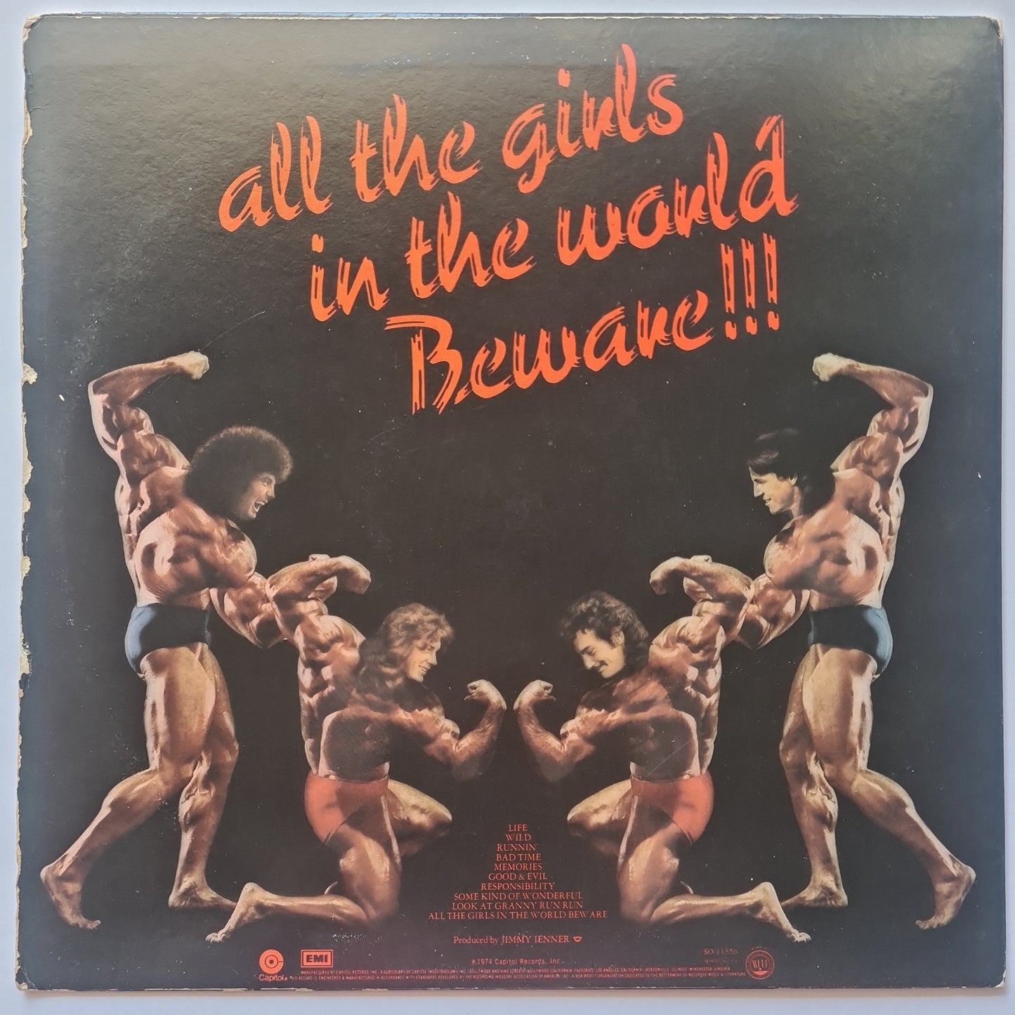 Grand Funk Railroad – All The Girls In The World Beware!!! - 1974 (with Poster) - Vinyl Record