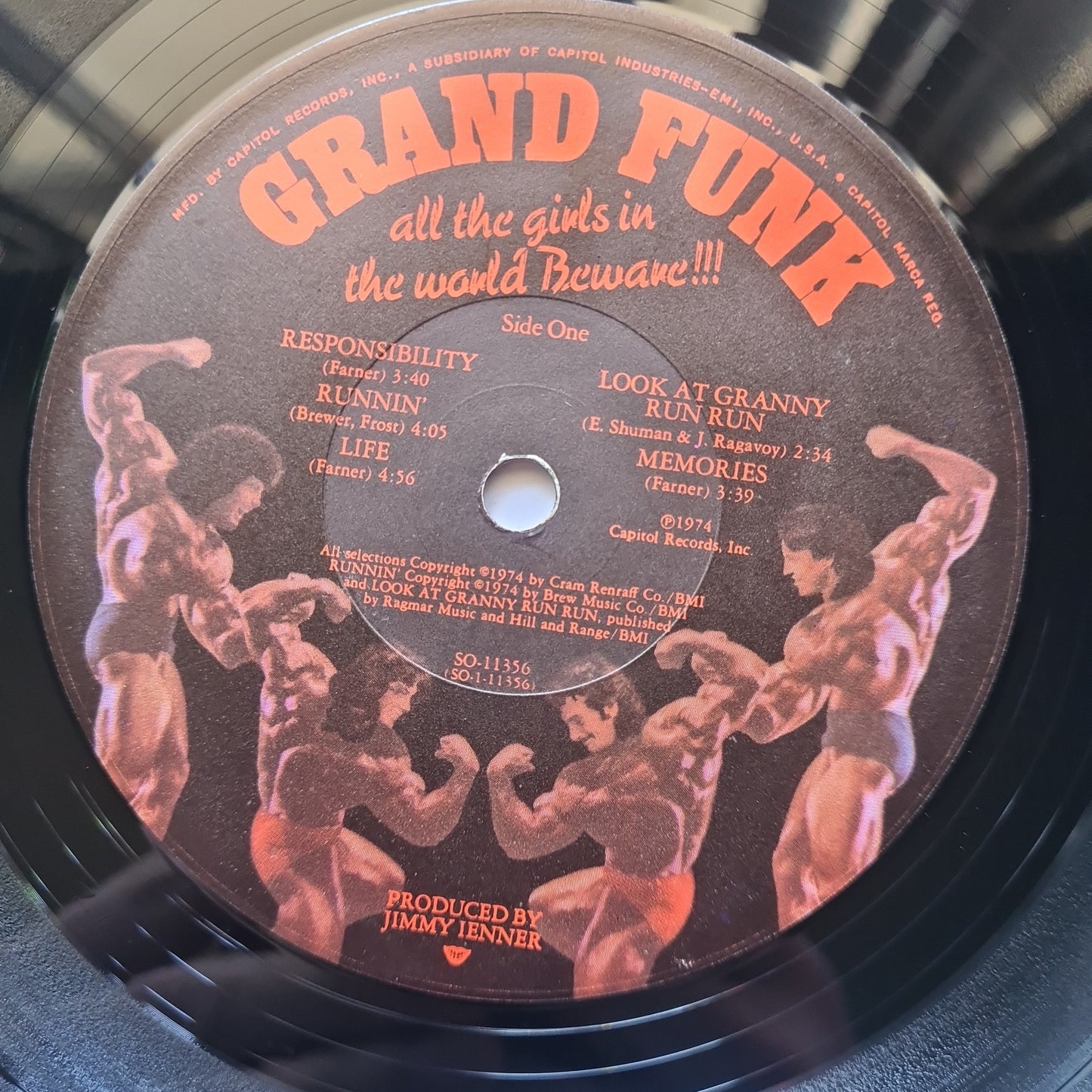 Grand Funk Railroad – All The Girls In The World Beware!!! - 1974 (with Poster) - Vinyl Record