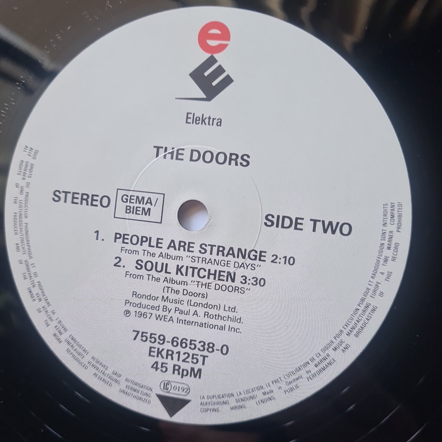 The Doors – Light My Fire - 1991 (12inch Single)