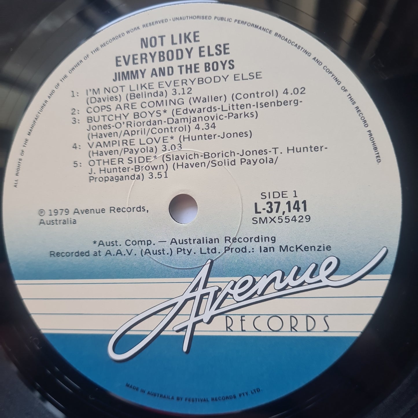 Jimmy & The Boys! – Not Like Everybody Else! - 1979 - Vinyl Record