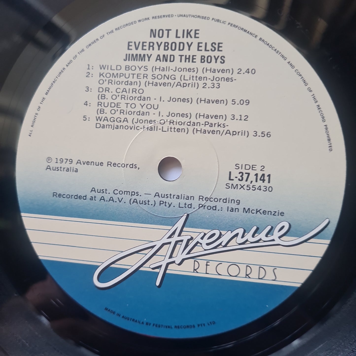 Jimmy & The Boys! – Not Like Everybody Else! - 1979 - Vinyl Record