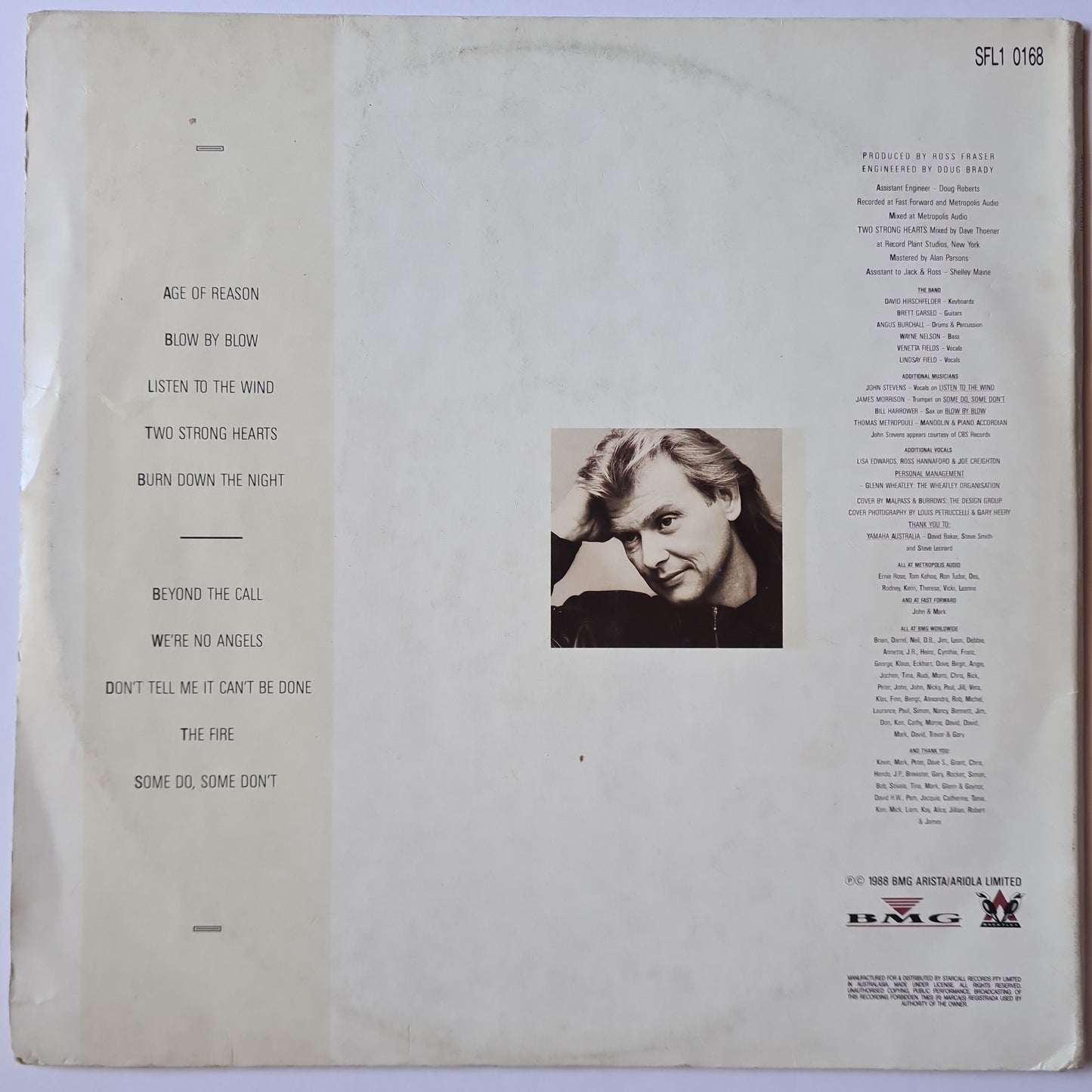 John Farnham – Age Of Reason - 1988 - Vinyl Record