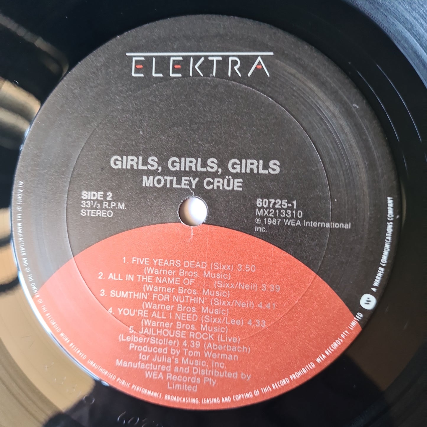 Mötley Crüe – Girls, Girls, Girls - 1987 (US Pressing) - Vinyl Record