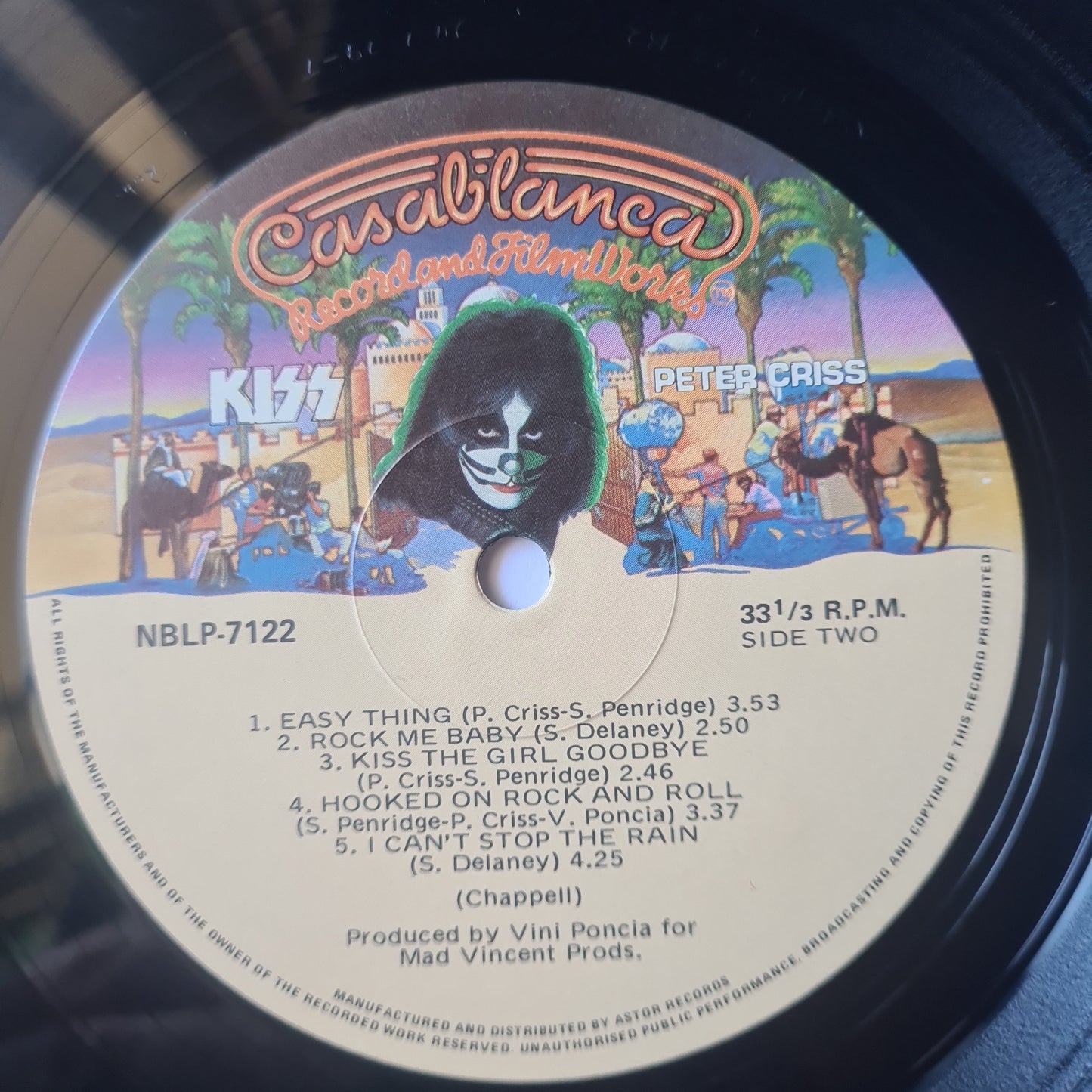 KISS – Peter Criss - 1978 (Australian Pressing) - Vinyl Record