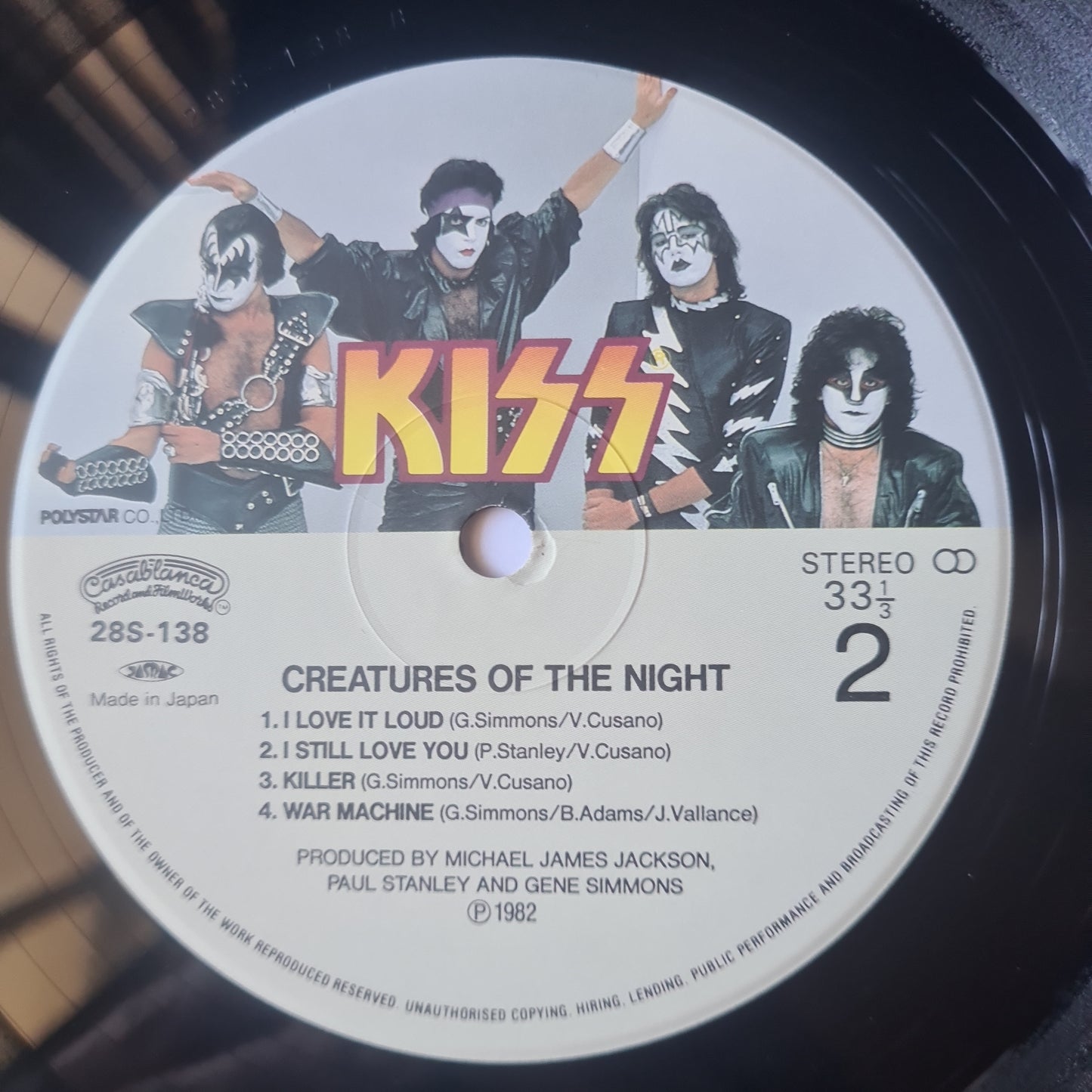 KISS – Creatures Of The Night - 1982 (Japanese Pressing) - Vinyl Record