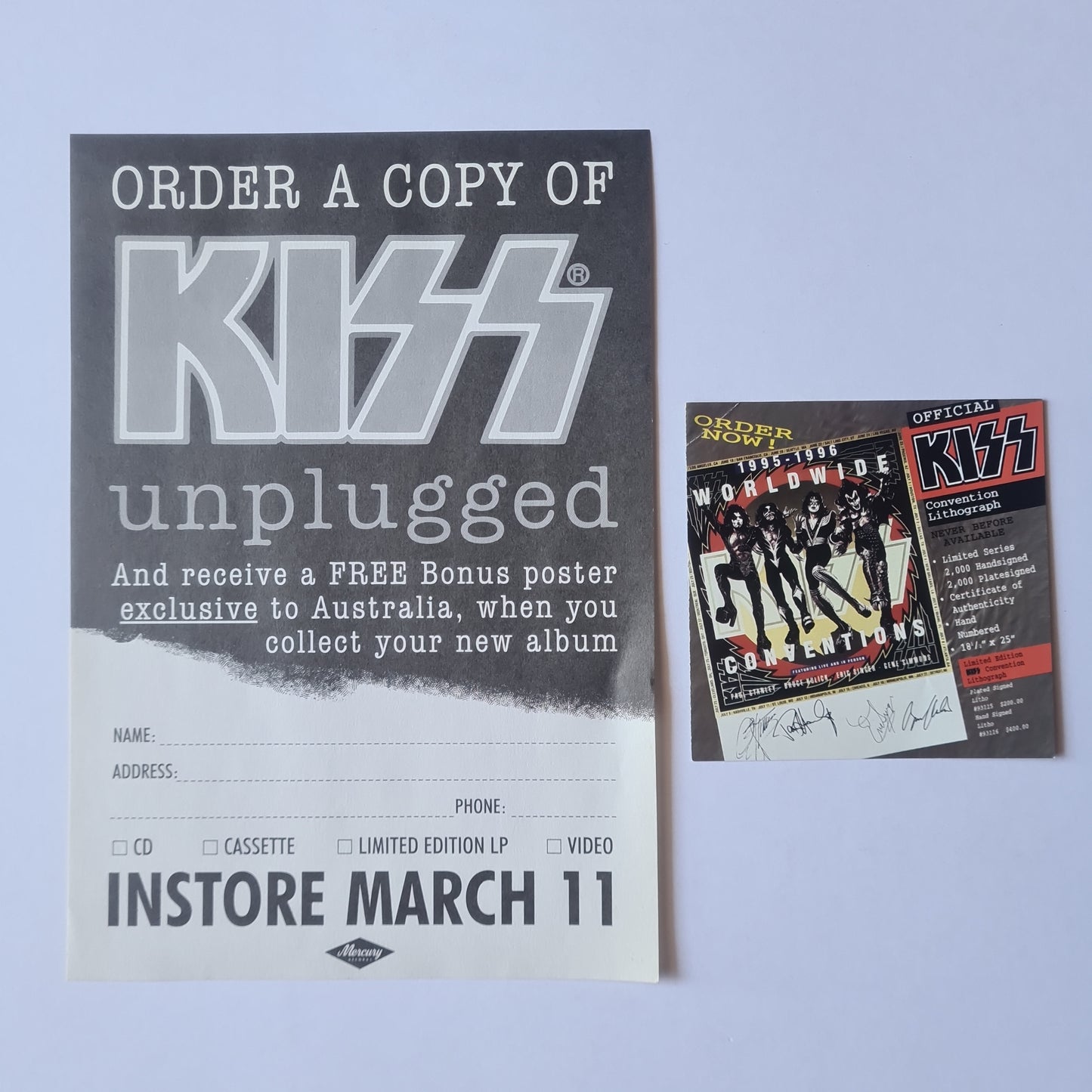 KISS – MTV Unplugged- 1996 (Original 2LP USA Pressing) - Vinyl Record