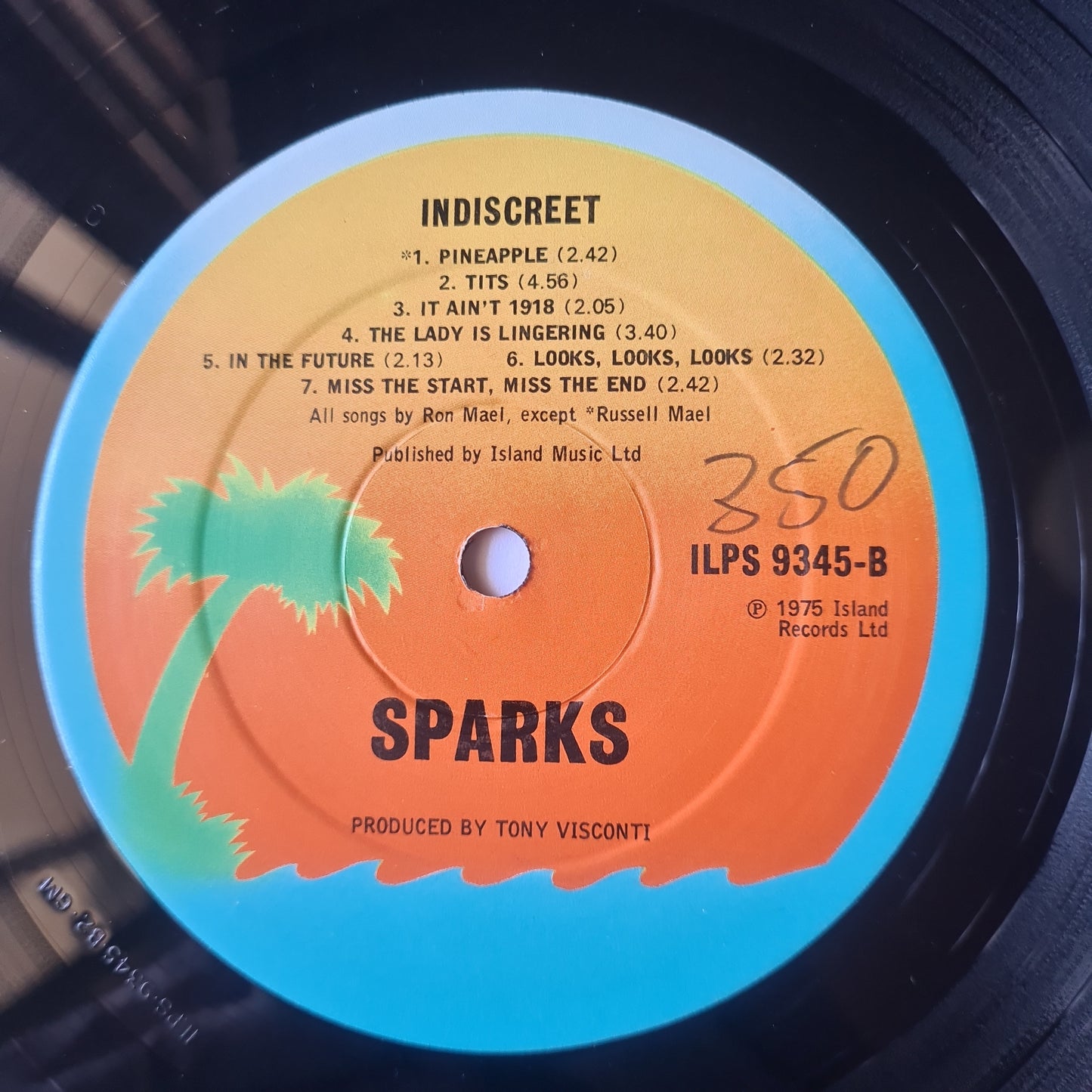 Sparks – Indiscreet - 1975 (Gatefold 1975 UK Pressing) - Vinyl Record LP