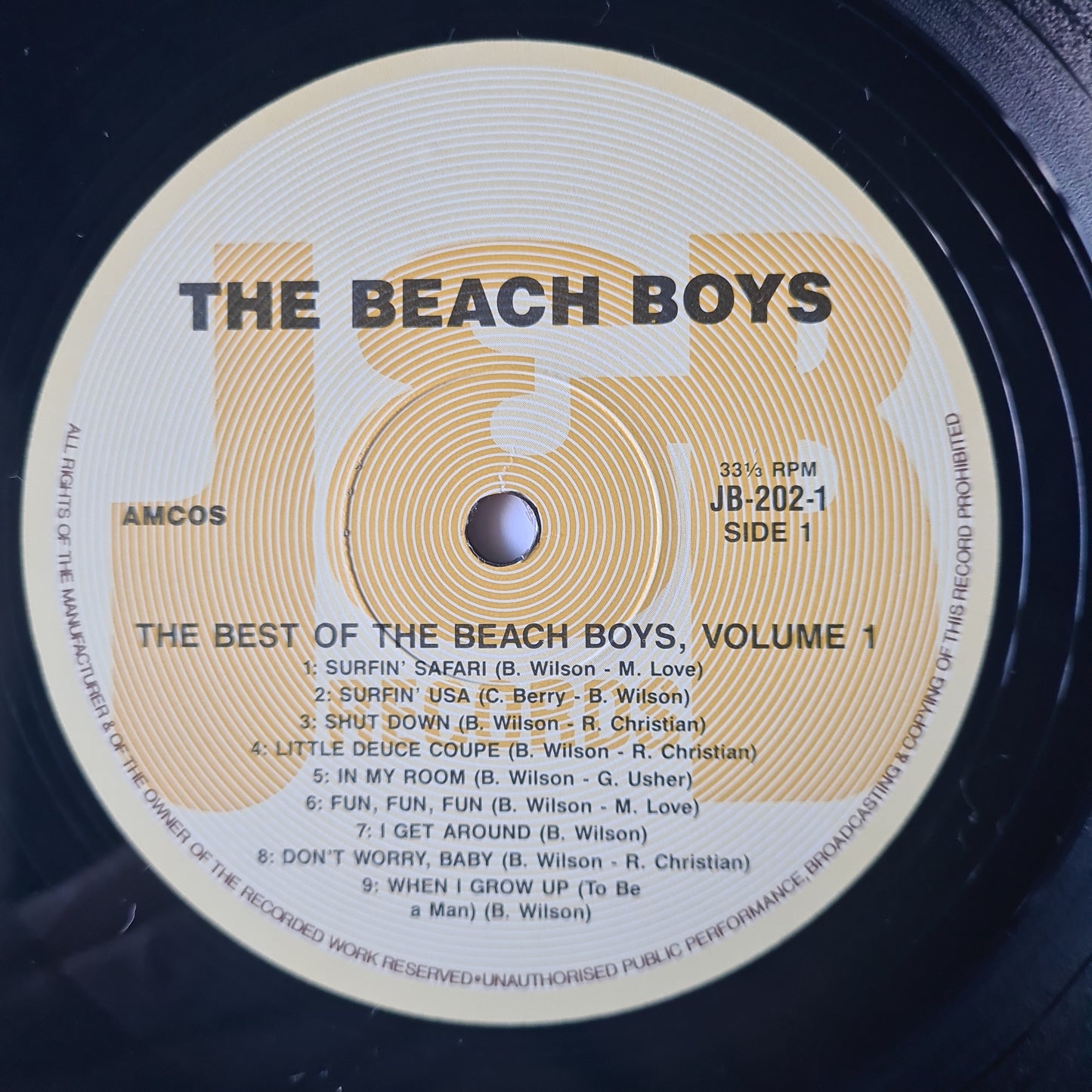 The Beach Boys – The Very Best Of The Beach Boys Volume 1 - 1983 - Vinyl Record