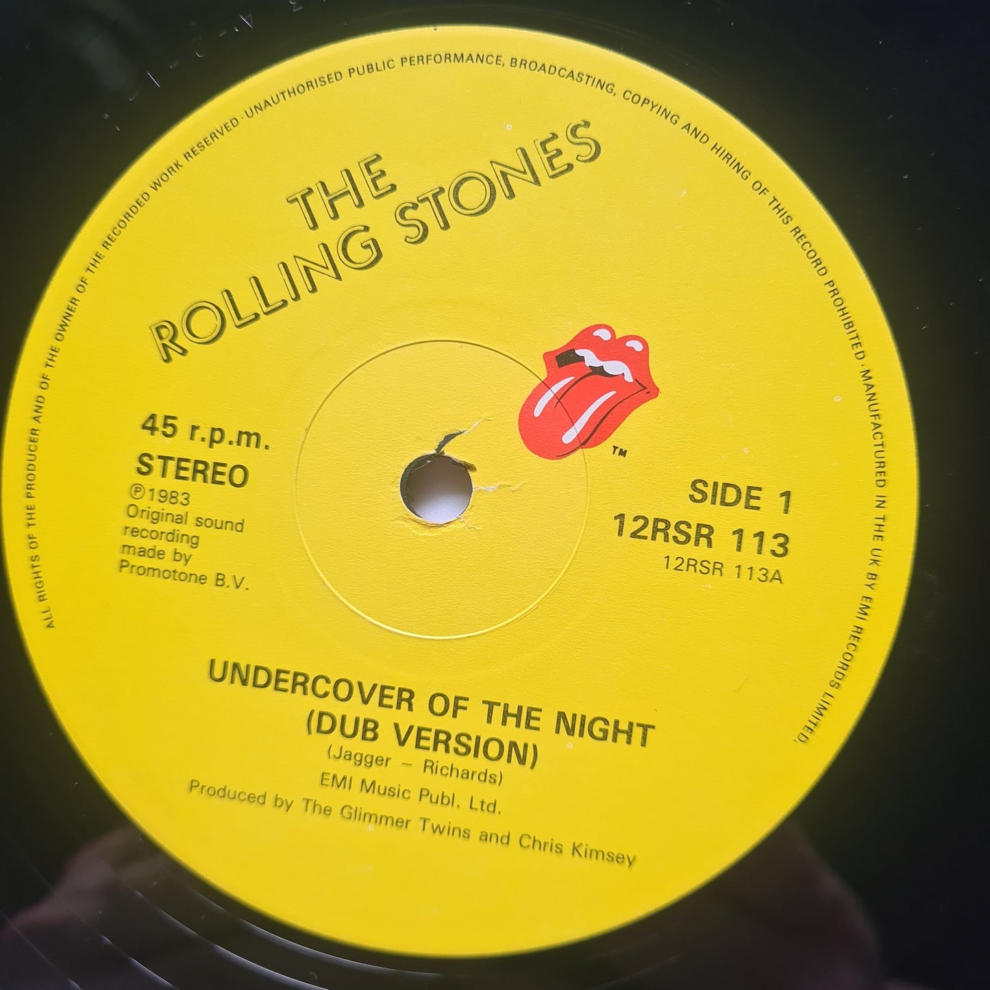 The Rolling Stones – Undercover Of The Night (Extended Cheeky Mix) - 1983 (12inch Single) - Vinyl Record