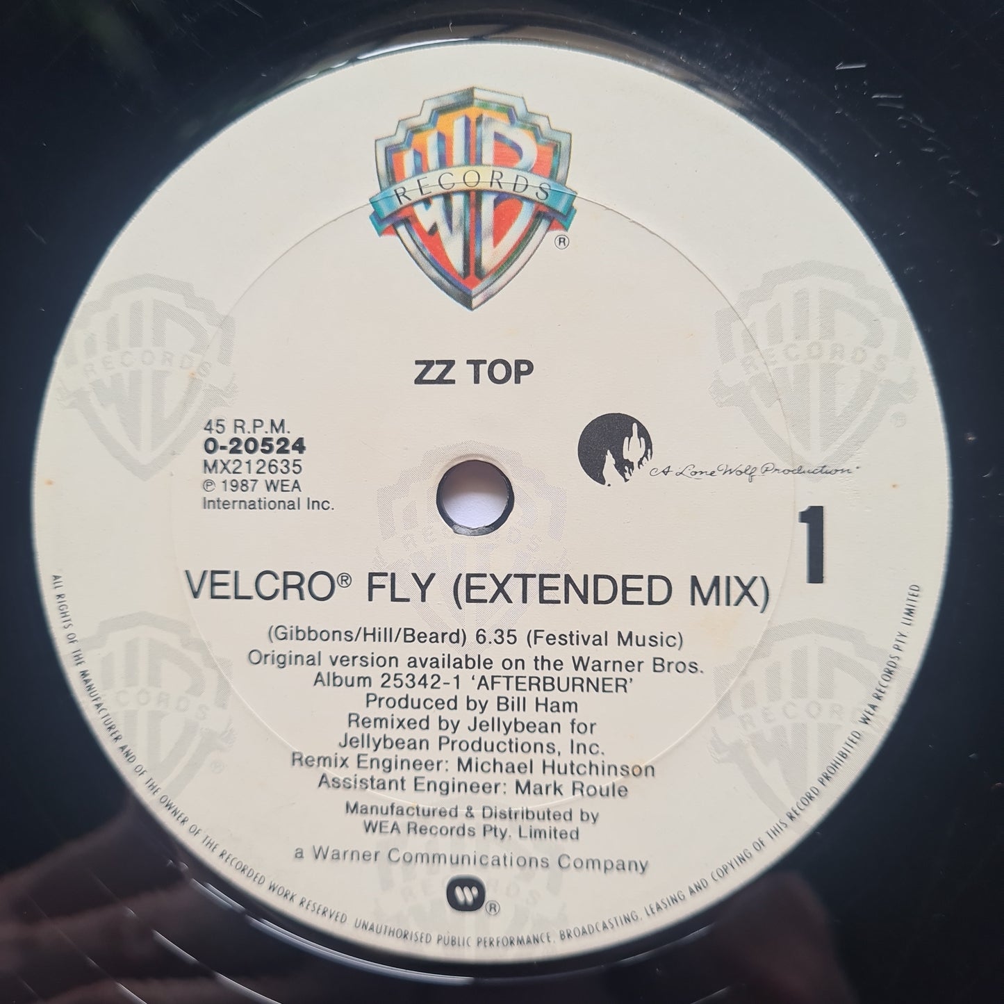 ZZ Top – Velcro Fly - 1986 (12inch Single) - Vinyl Record