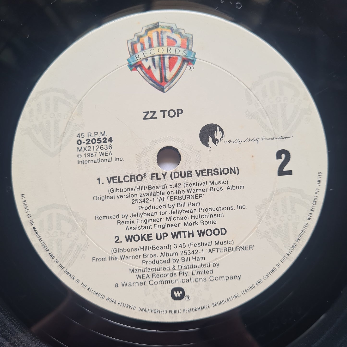 ZZ Top – Velcro Fly - 1986 (12inch Single) - Vinyl Record