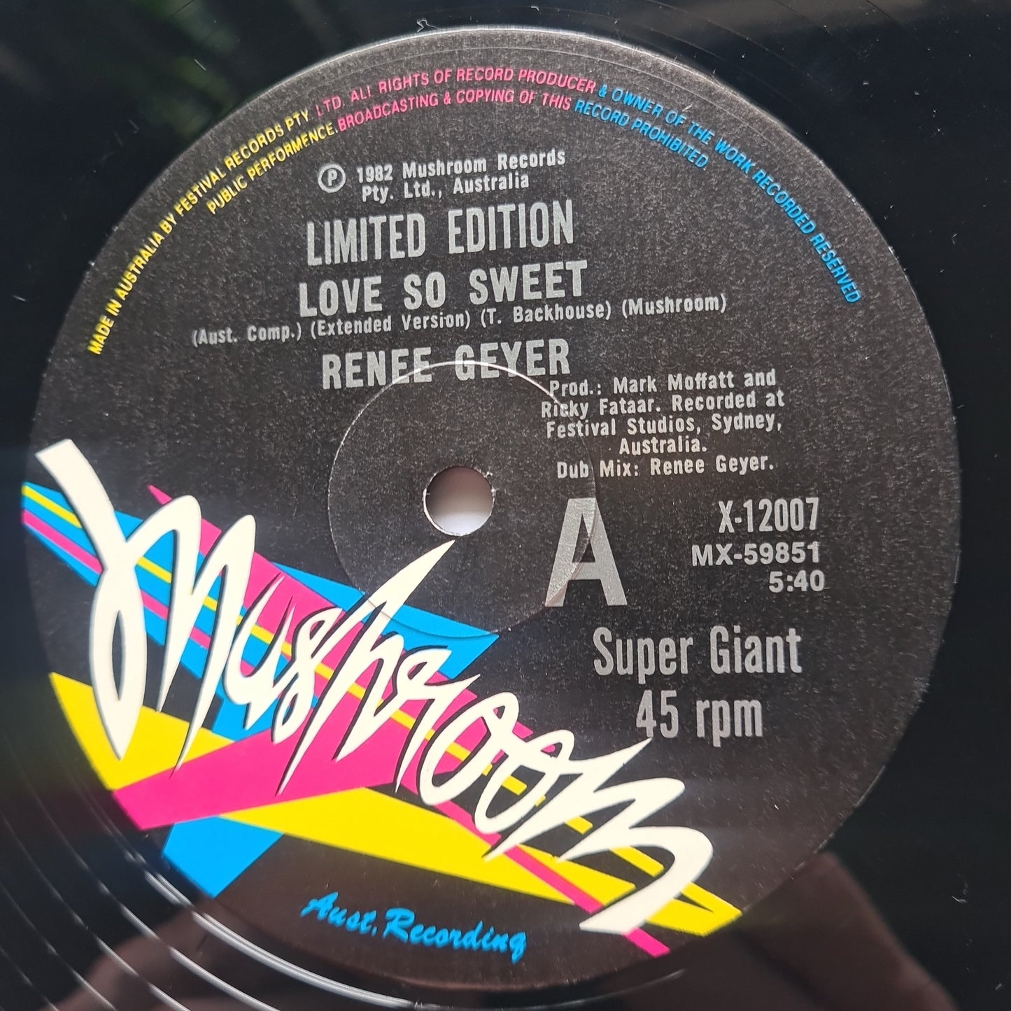 Renee Geyer – Love So Sweet - 1982 (12inch Single)