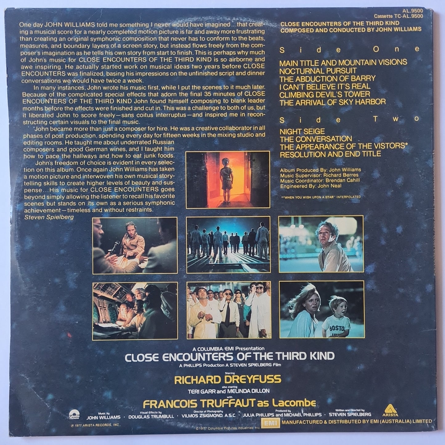 John Williams – Close Encounters Of The Third Kind (Original Motion Picture Soundtrack)- 1977 - Vinyl Record