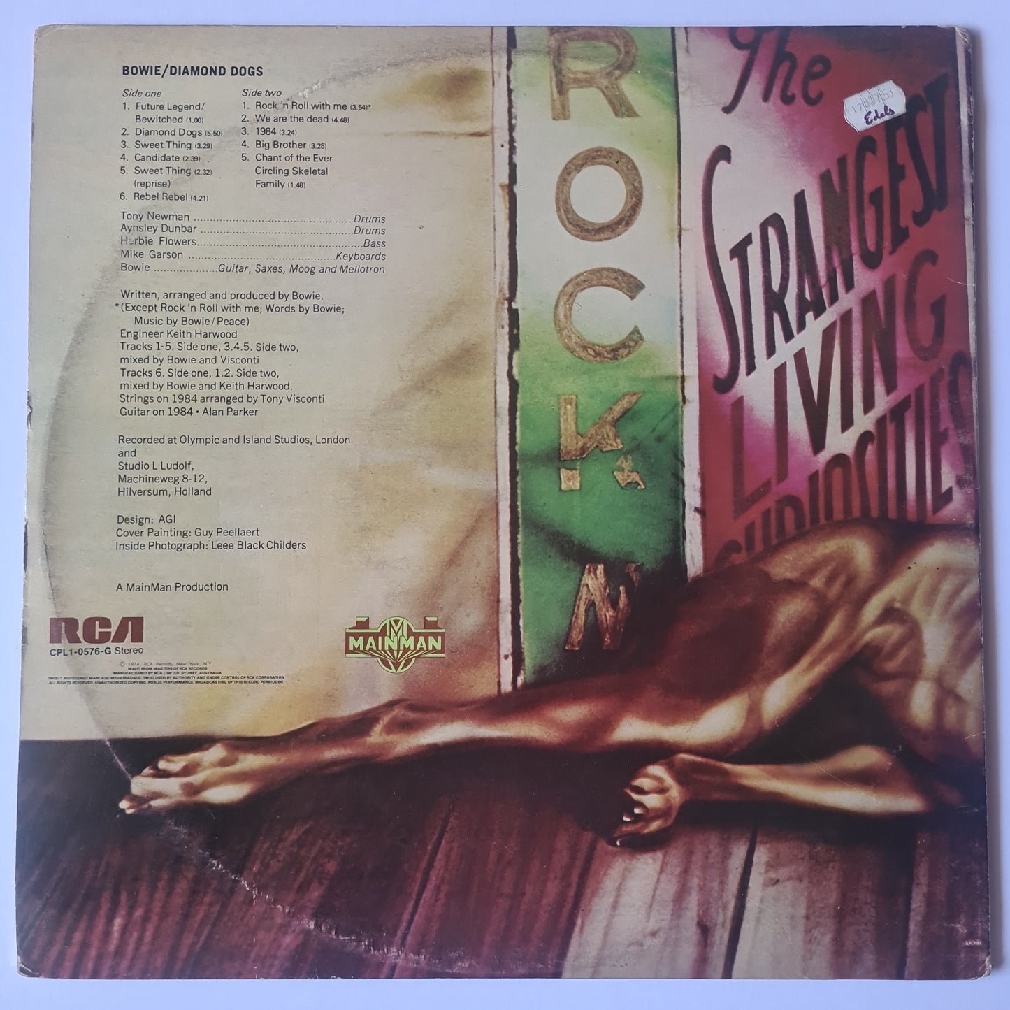 David Bowie – Diamond Dogs - 1974 (Gatefold) - Vinyl Record