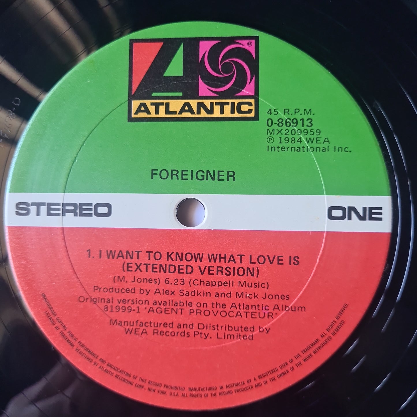 Foreigner – I Want To Know What Love Is (Extended Version) - 1984 (Maxi Single) - Vinyl Record