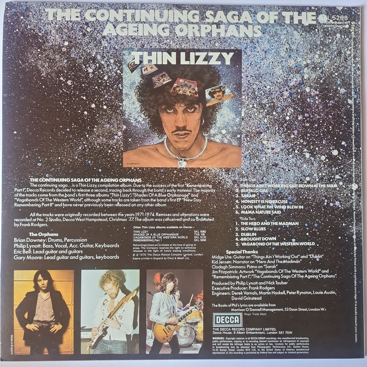 Thin Lizzy – The Continuing Saga Of The Ageing Orphans - 1979 - Vinyl Record