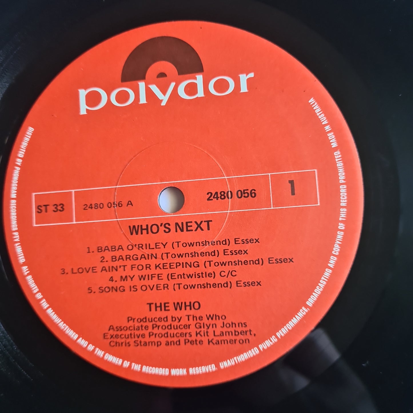 The Who – Who's Next - 1971 - Vinyl Record