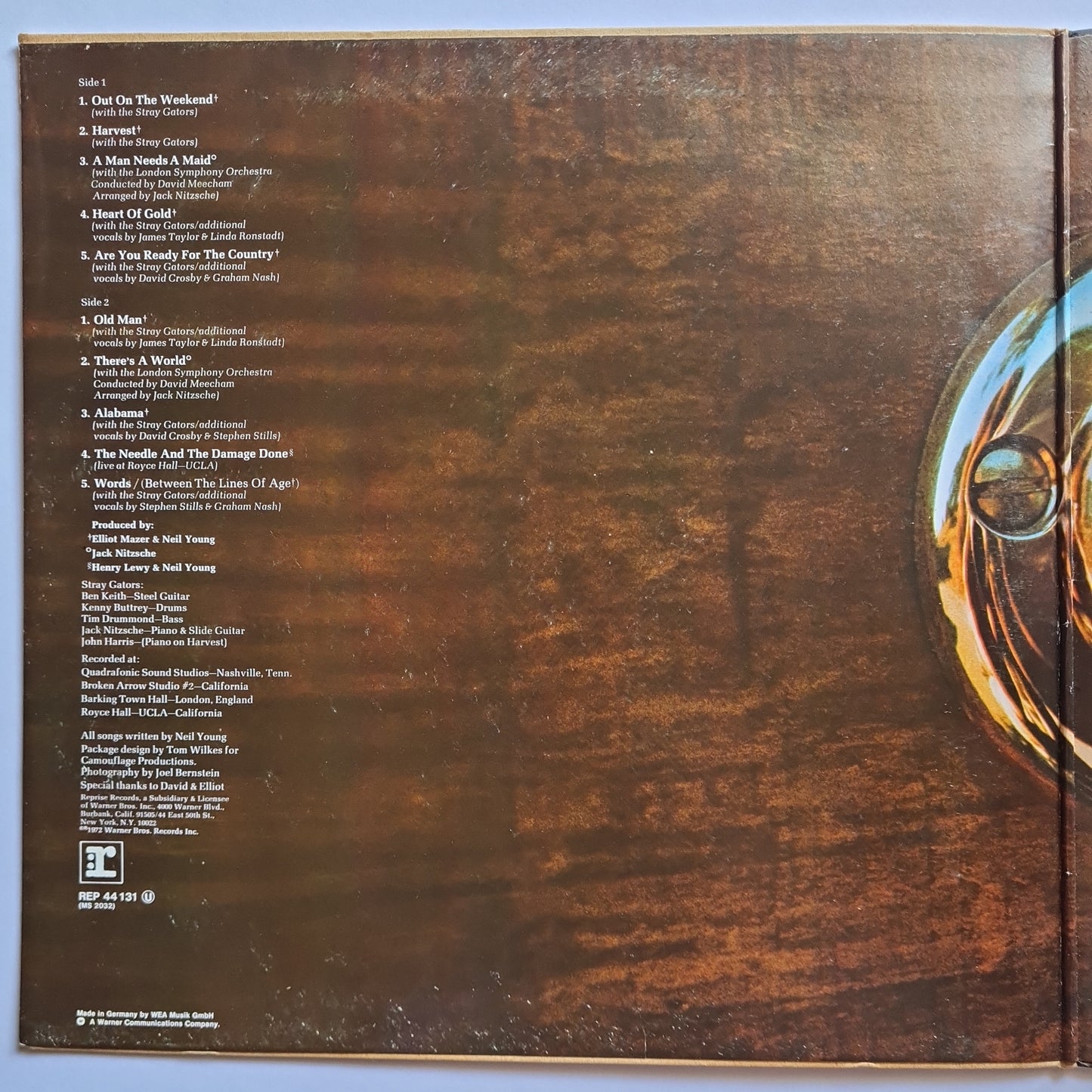 Neil Young – Harvest - 1972 (Cream Vinyl - 1978 Netherlands Pressing) - Vinyl Record