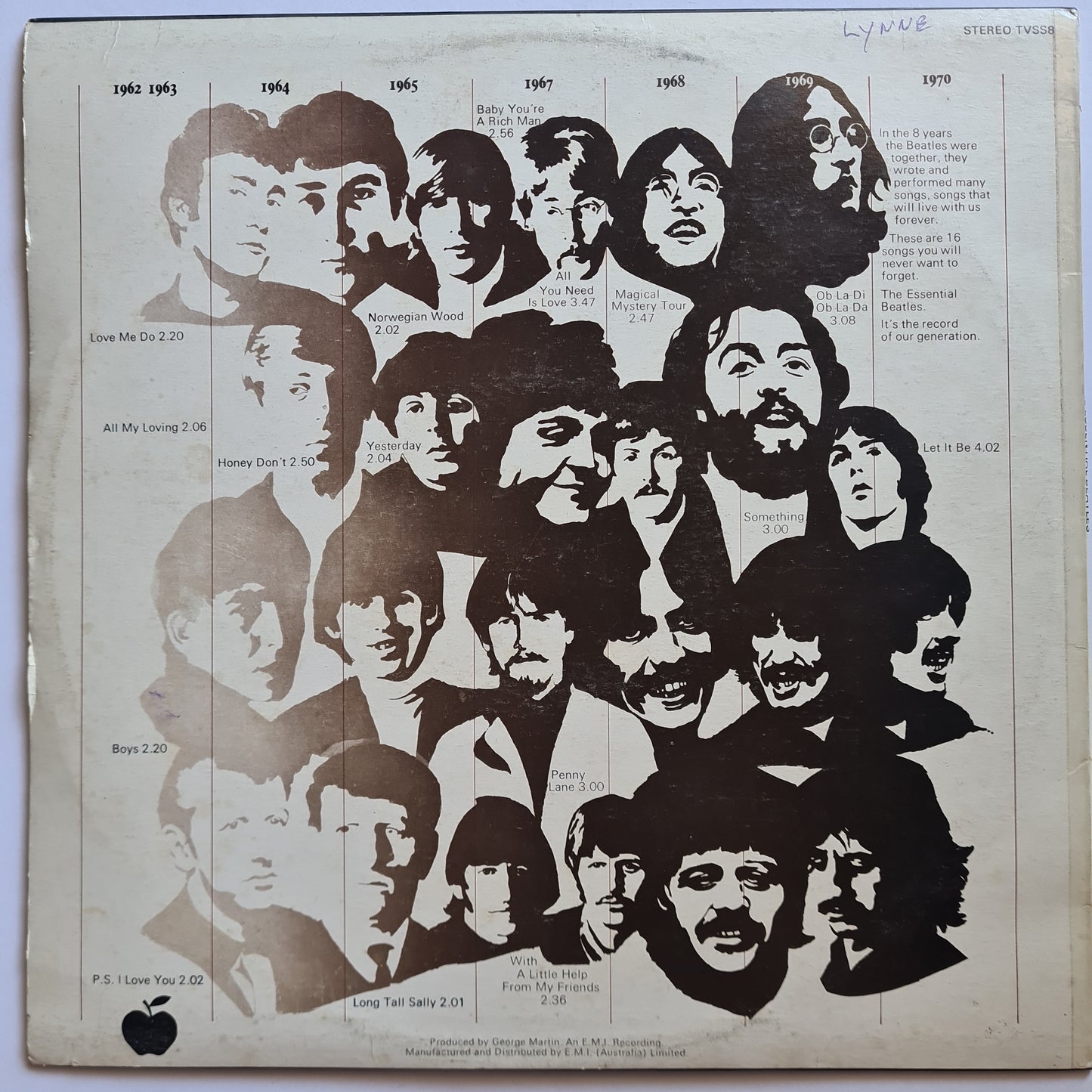 The Beatles – The Essential Beatles - 1982 - Vinyl Record