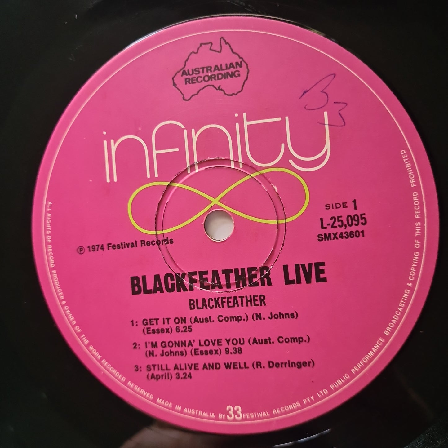Blackfeather – Live! (Sunbury) - 1974 - Vinyl Record